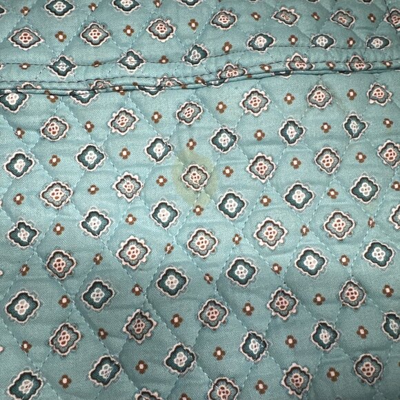 Vera Bradley Duffle  Carry On Tote Gym Bag Java Blue Dbl Handle RETIRED - Picture 9 of 10